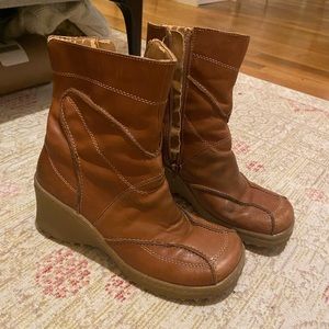 ALDO brown leather y2k boots